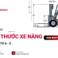 Bảng kích thước các loại xe nâng thông dụng hiện nay Bảng kích thước các loại xe nâng thông dụng hiện nay