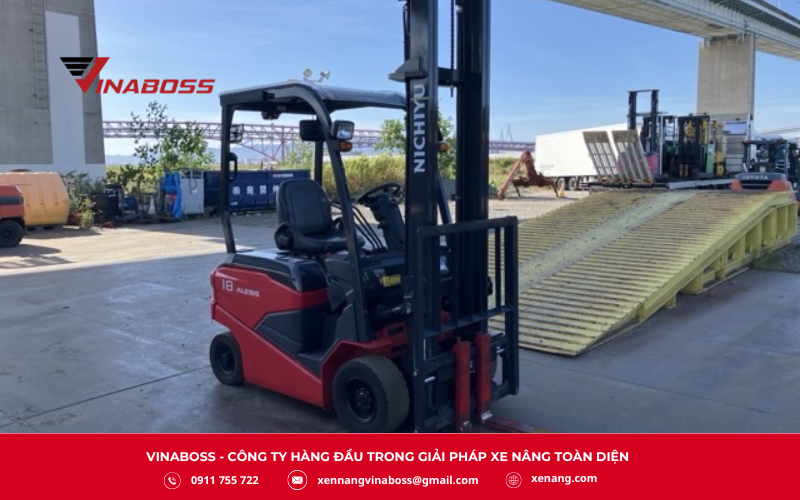 Xe Nâng Điện Ngồi Lái NICHIYU FB18PN là dòng xe nâng nhập khẩu trực tiếp từ Nhật Bản