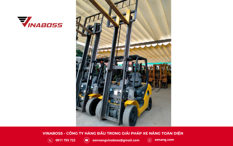 Xe nâng Komatsu FD30C-17 được ứng dụng rộng rãi trong nhiều ngành nghề và môi trường công nghiệp