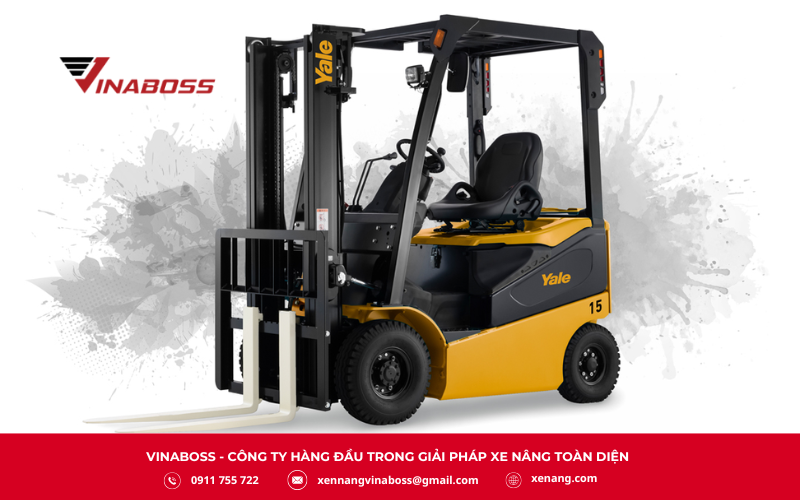 Xe nâng điện TCM nổi bật với tải trọng từ 1 tấn đến 3 tấn