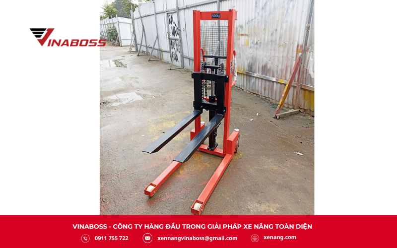 Xe nâng tay cao 500 kg nâng cao 1,2m - Model A0.5/12 không chỉ là thiết bị nâng hạ thủy lực