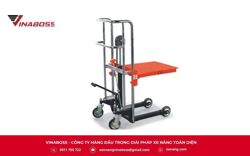 Xe nâng tay cao Meditek HS 04/12 trợ thủ đắc lực giúp nâng hạ pallet