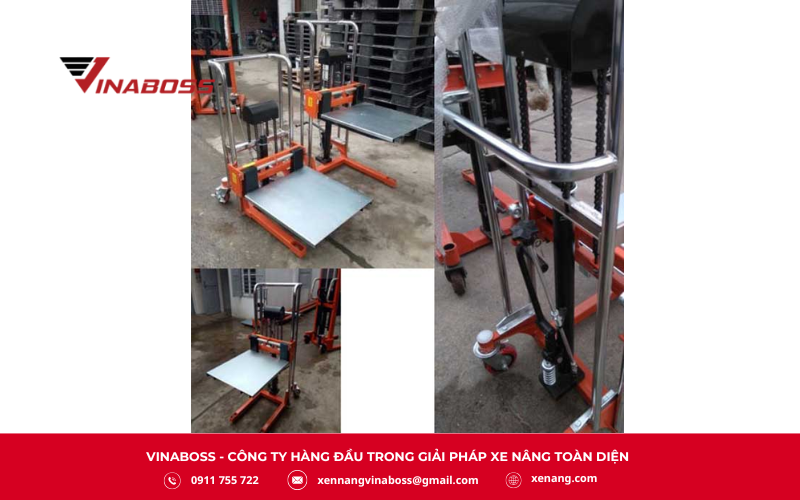 Xe nâng tay cao mini SDDJ 1300 là thiết bị lý tưởng cho việc nâng hạ và di chuyển hàng hóa nhẹ
