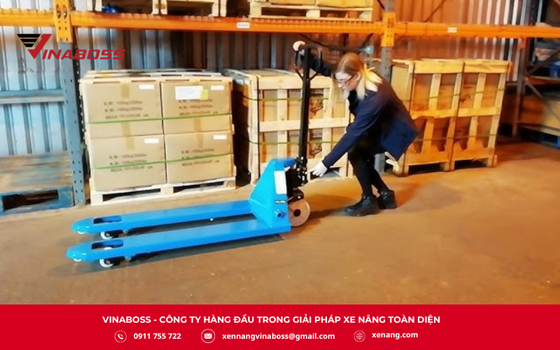  Đây là một trong những sự cố thường gặp khi xe nâng tay đã sử dụng lâu ngày hoặc bị tác động cơ học mạnh