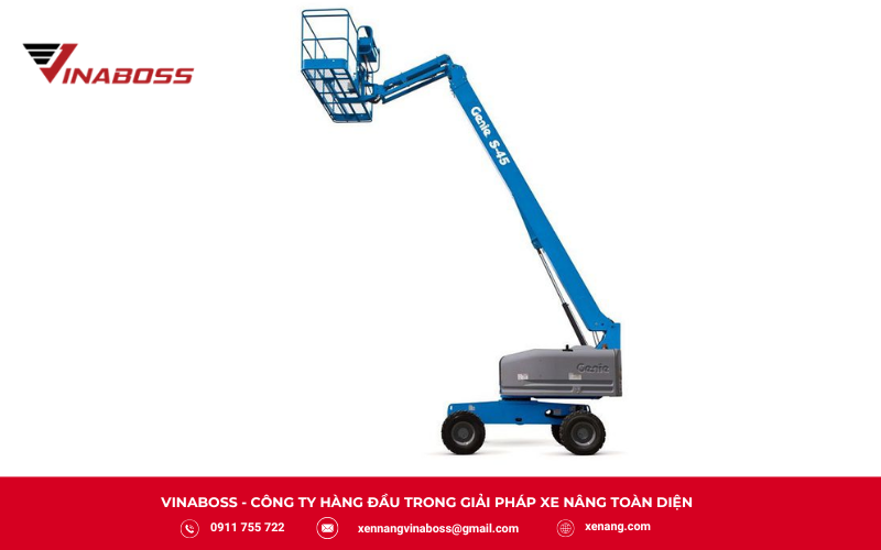 Xe nâng người Vinaboss, giải pháp an toàn cho thi công và làm việc trên cao