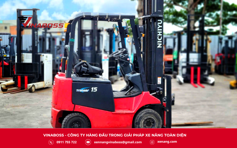 Mô tả sản phẩm Xe nâng điện ngồi lái NICHIYU FB15PN-77B-450SF
