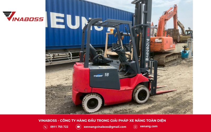 Xe nâng điện NICHIYU FB18PN-70B-450SF được sản xuất tại Nhật Bản, thiết kế hiện đại