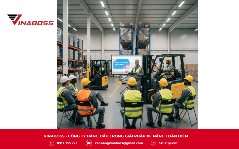 Huấn luyện an toàn là bắt buộc trước khi giao việc cho người lao động mới, giúp họ nắm vững kỹ năng vận hành và quy định pháp luật