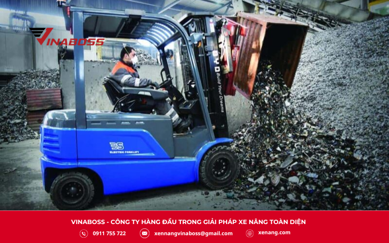 Xe nâng 3,5 tấn được thiết kế cho môi trường làm việc có tải trọng trung bình đến lớn