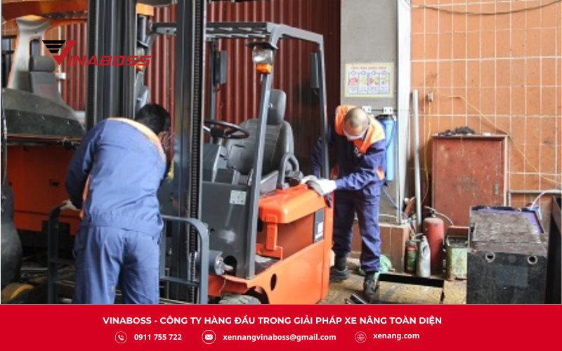 Các đơn vị sửa xe nâng tại Long An thường cung cấp đa dạng hạng mục sửa chữa