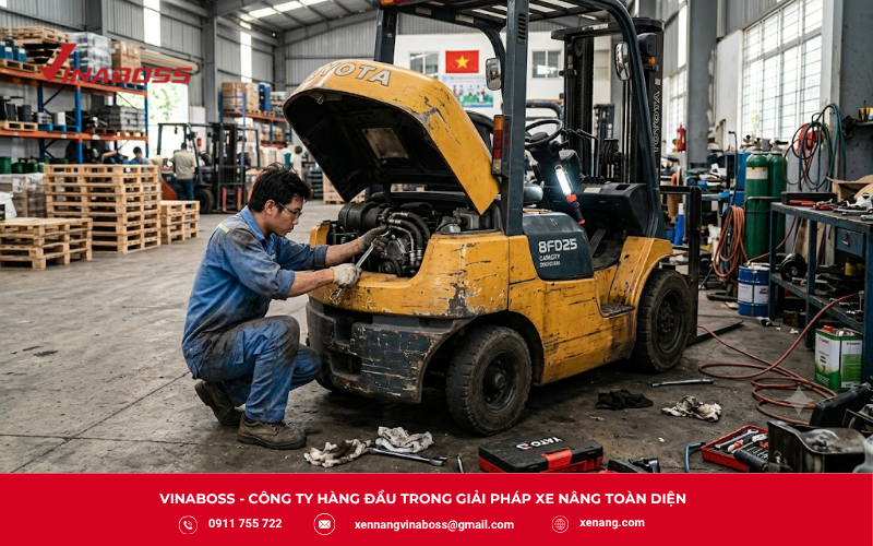 Sửa xe nâng Phan Thiết giúp doanh nghiệp duy trì vận hành ổn định