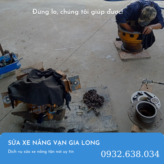 Vạn Gia Long hỗ trợ sửa chữa xe nâng tận nơi cho doanh nghiệp Phan Thiết