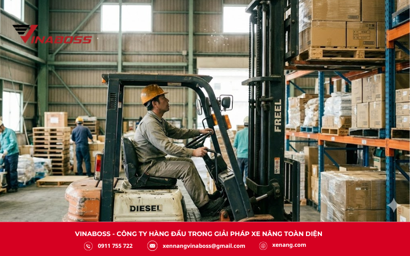 Khi vận hành xe nâng, việc tuân thủ an toàn là ưu tiên hàng đầu