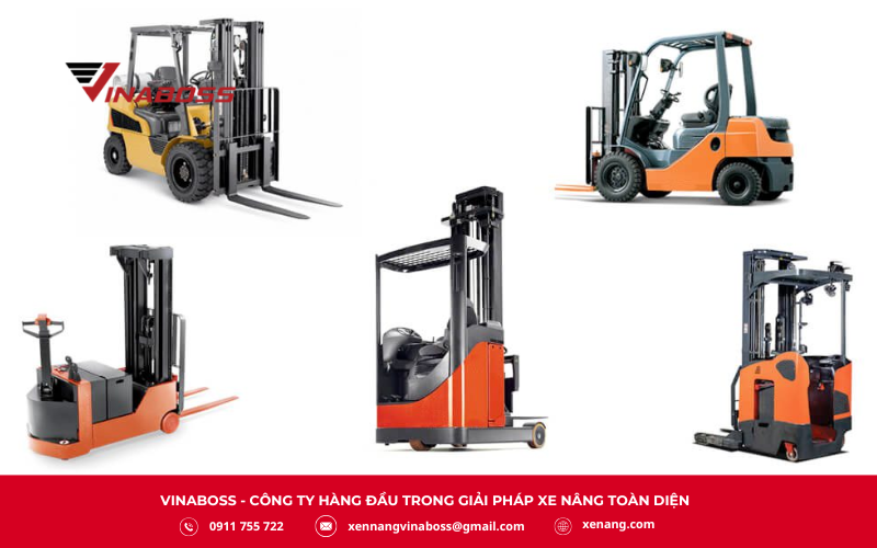 Xe nâng có nhiều loại đa dạng tùy theo nhu cầu sử dụng