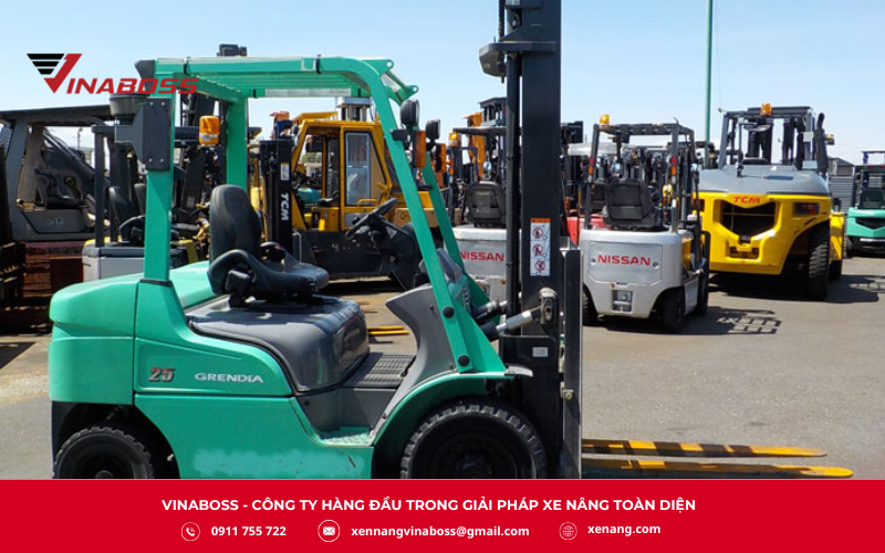 xe nâng TCM nổi bật với thiết kế chắc chắn, bền bỉ, phù hợp với công việc nặng nhọc