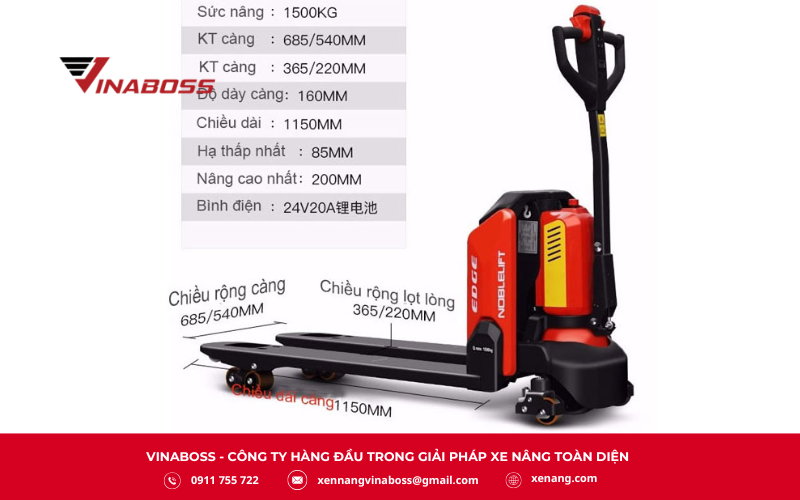 Nếu bạn đang tìm kiếm một giải pháp nâng hạ hiệu quả, an toàn và tiết kiệm chi phí, xe nâng điện thấp PWB15/20 Noblelift