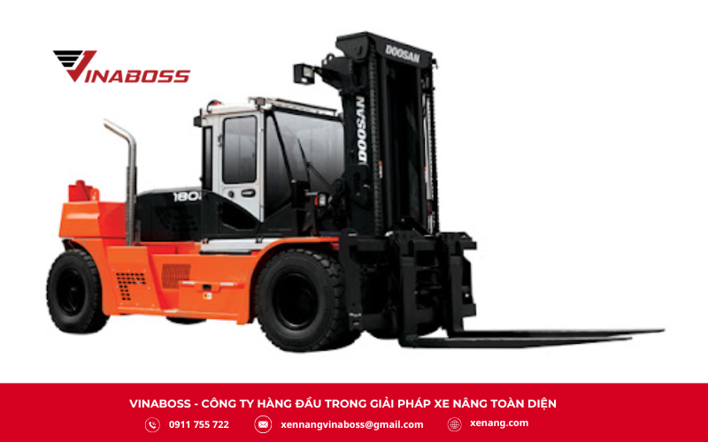 Xe nâng Doosan bền bỉ, chịu tải tốt, vận hành ổn định trong môi trường cường độ cao