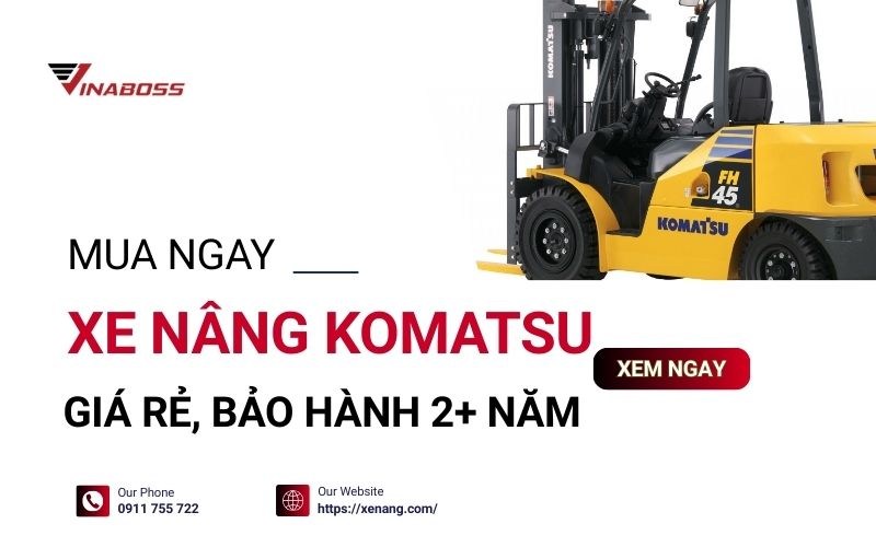 Xe nâng Komatsu hàng Nhật chính hãng