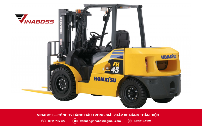 Xe nâng Komatsu được đánh giá cao về sức mạnh vận hành