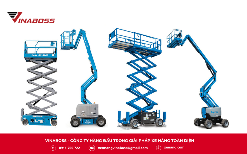 Xe nâng người cho thi công trên cao