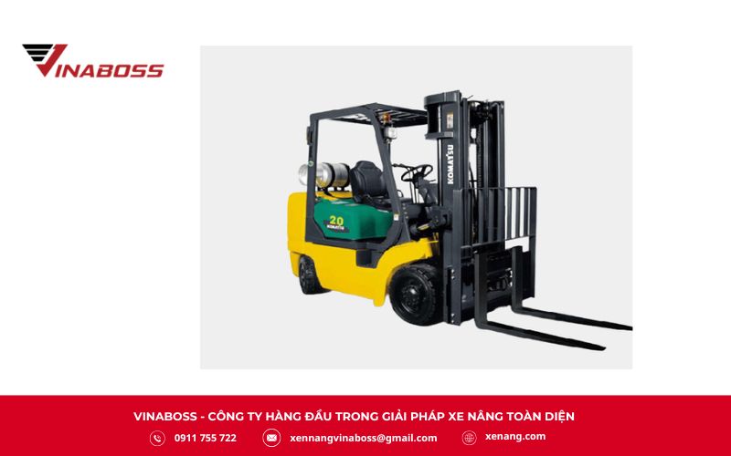 Xe nâng xăng gas Komatsu