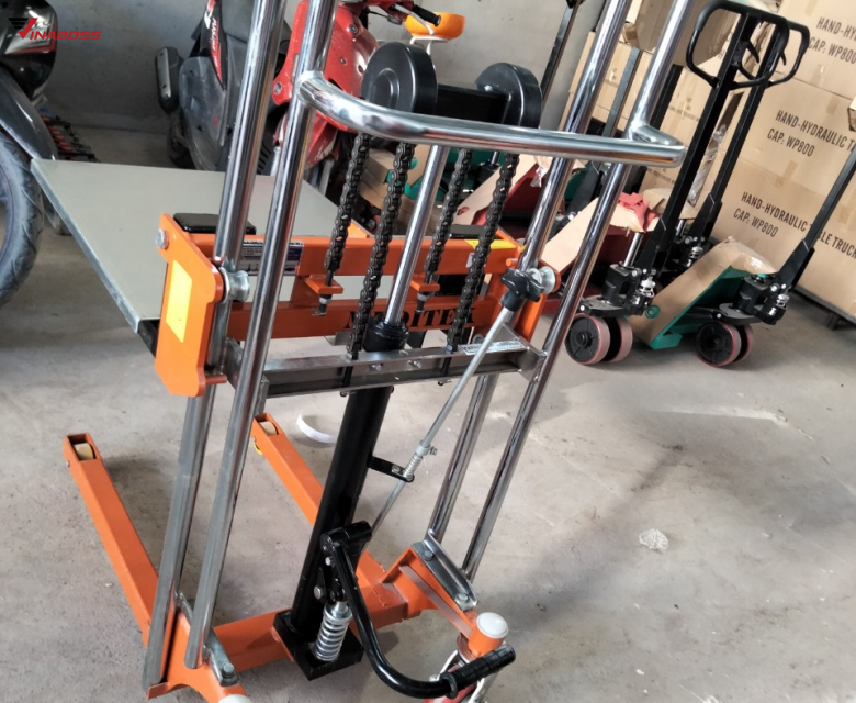 Xe nâng tay cao mini 400kg cao 1m1 -Model SDDJ 1100