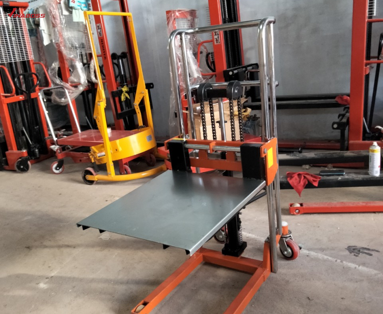Xe nâng tay cao mini 400kg cao 1m1 -Model SDDJ 1100
