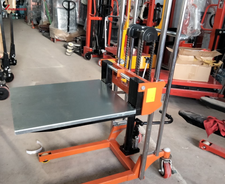 Xe nâng tay cao mini 400kg cao 1m1 -Model SDDJ 1100