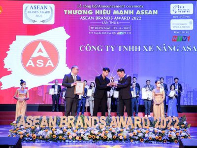 Xe Nâng Asa đón nhận giải thưởng Thương Hiệu Mạnh ASEAN 2022